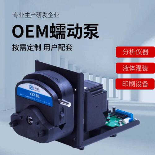 定制仁为流体设备配套微型软管恒流泵大流量OEM小型蠕动泵变频