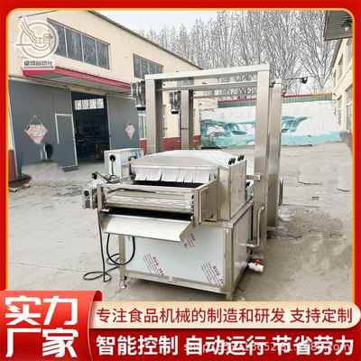 提升式竹笋杀青漂烫机连续式灰灰菜漂烫设备商用山野菜加工设备