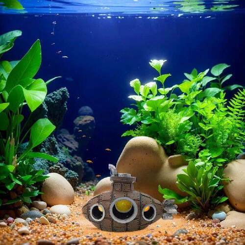 Aquarium Submarine Ornament Submarine Wreck Decoration