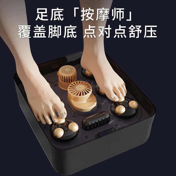 可折叠便携泡脚桶恒温加热全自动电动按摩洗脚盆家用高深足浴桶小