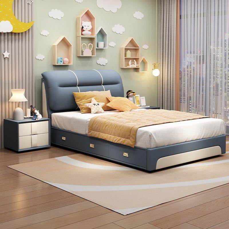 儿童床男女孩1ZRM.2米孩单约人床现代简家用人主卧单床可储物