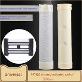 家用管道卧式 Gemini烧结活性炭超滤膜 双不锈钢厨房过滤器1000