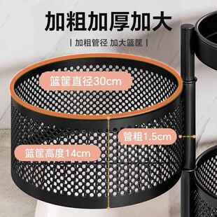 纳圆形6230旋转置物架厂厨家地多层房蔬菜储落物架客厅零食收篮