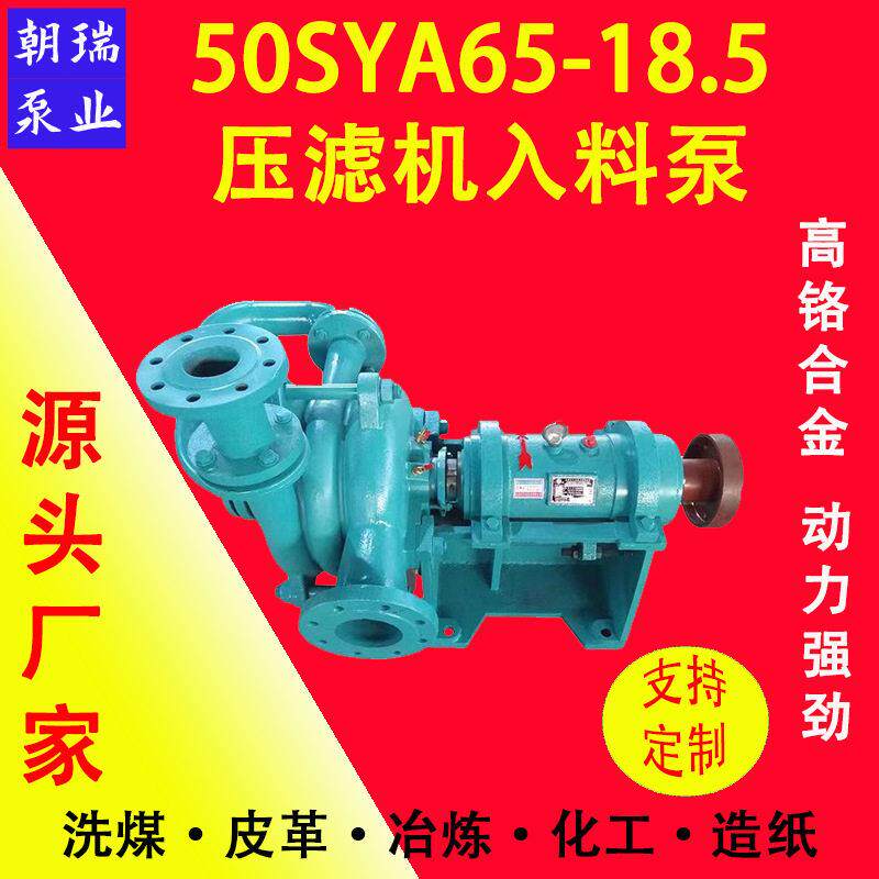 50SYA65-18.5型压滤机加压入料泵洗煤厂污水处理污泥泵环保铝厂