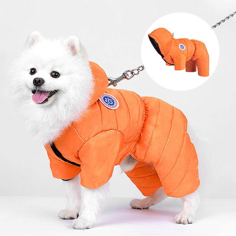 狗狗衣服秋冬款加厚棉衣小型犬泰迪比熊博美冬季保暖防水四脚衣服