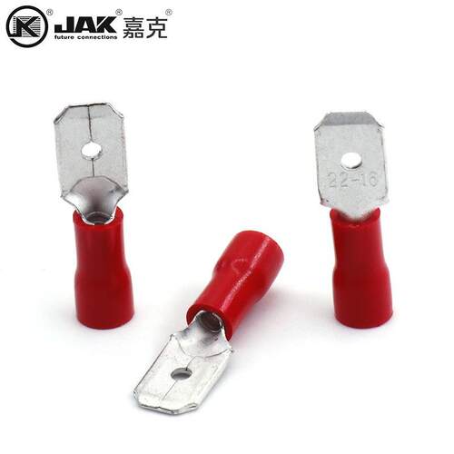 JAK接线端MDD1.25-250 平方压线束连接器尼龙绝缘护套公插端 KST