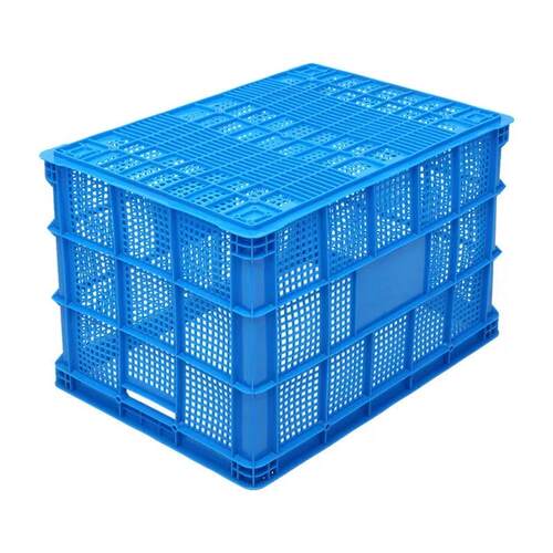 长方形加厚大号755转塑KLD周筐塑胶框工货物业快递蔬菜料配送筐