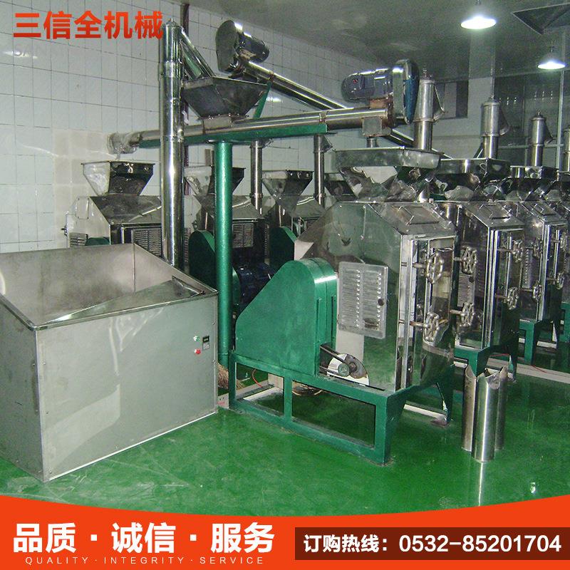 辣椒对辊粉碎机组SXC-101小型辣椒粉碎机商用酱料智能