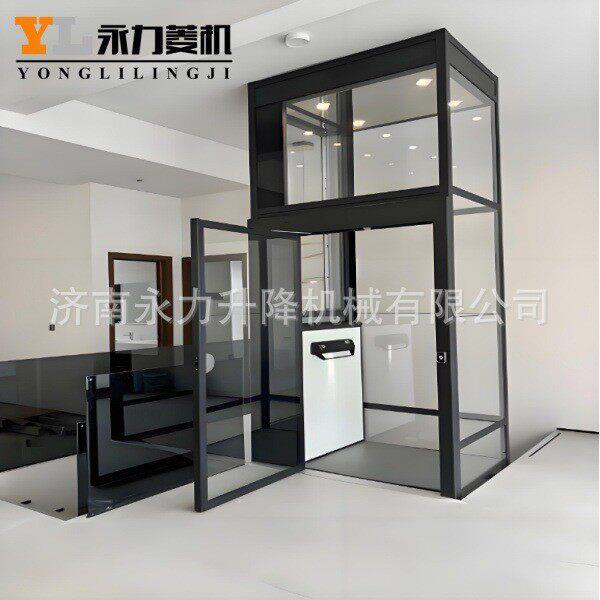 别墅自建房电梯阁楼二层三层液压电梯小型无地坑室内简易家用电梯