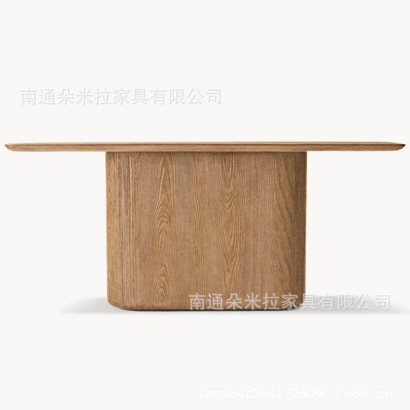 RH美式乡村实木玄关桌法式复古条几柜入户玄关走廊简约装饰门厅桌