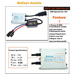 安全稳定带解码 12v55w氙气灯安定 直销源头HID交流氙气灯套装 新款