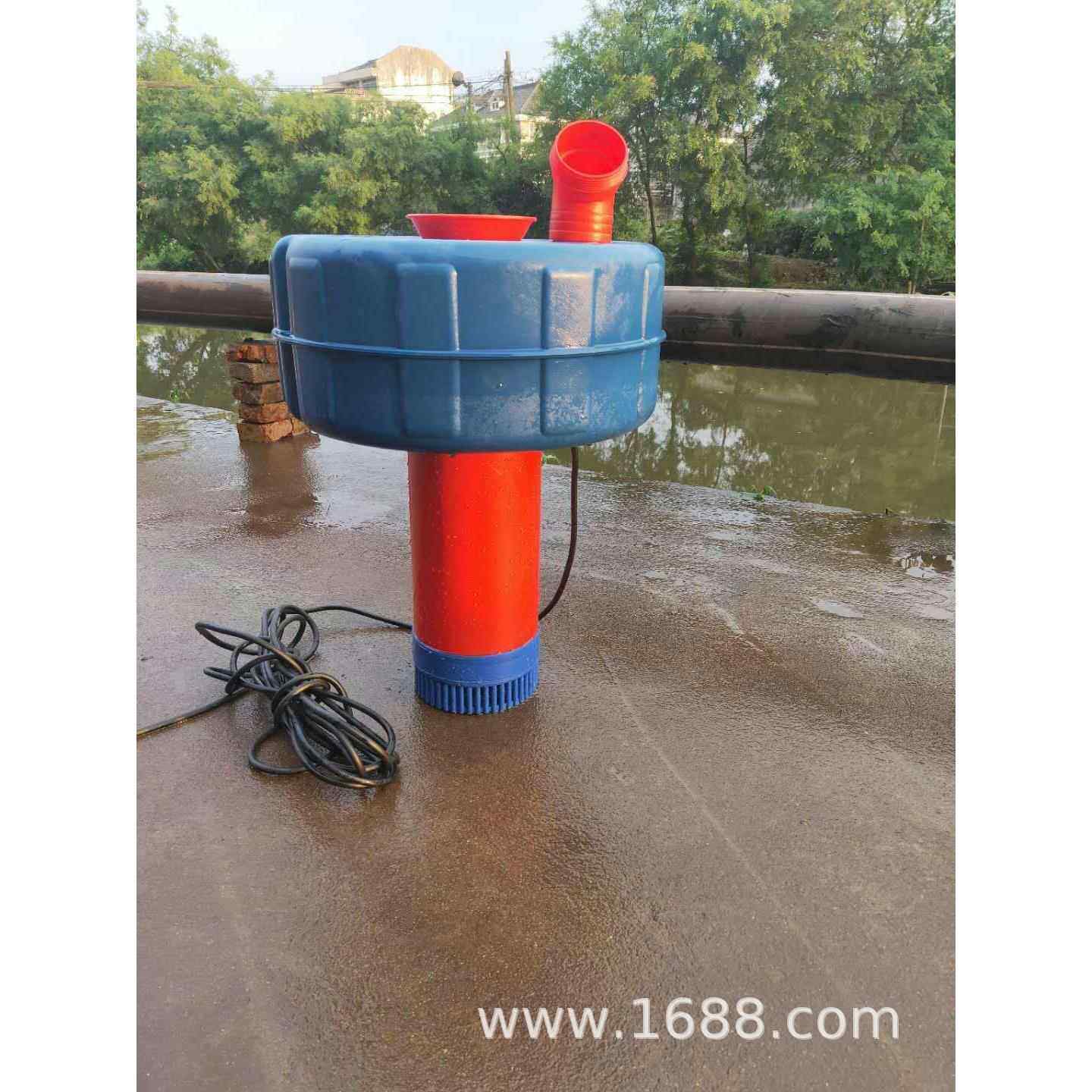 三相3寸380V1.5KW排水式增氧机鱼塘增氧泵浮水泵排灌增氧机