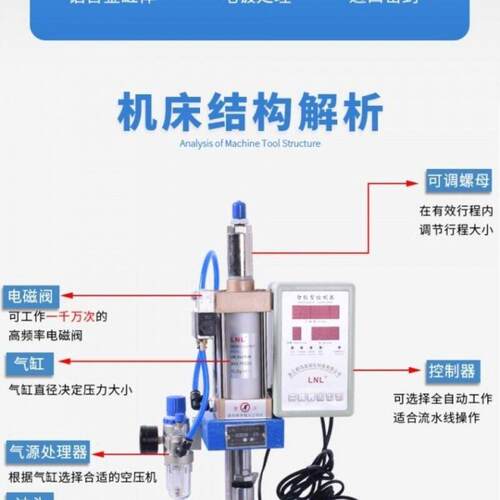 LNL 气动冲压机 气动冲床小型  小型台式气压机气啤机手动冲压机