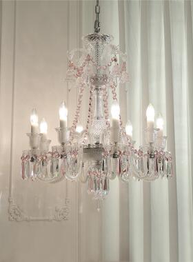 法轻奢水晶吊灯复古343宫廷风别墅客灯意个性创餐厅厅灯式高档卧