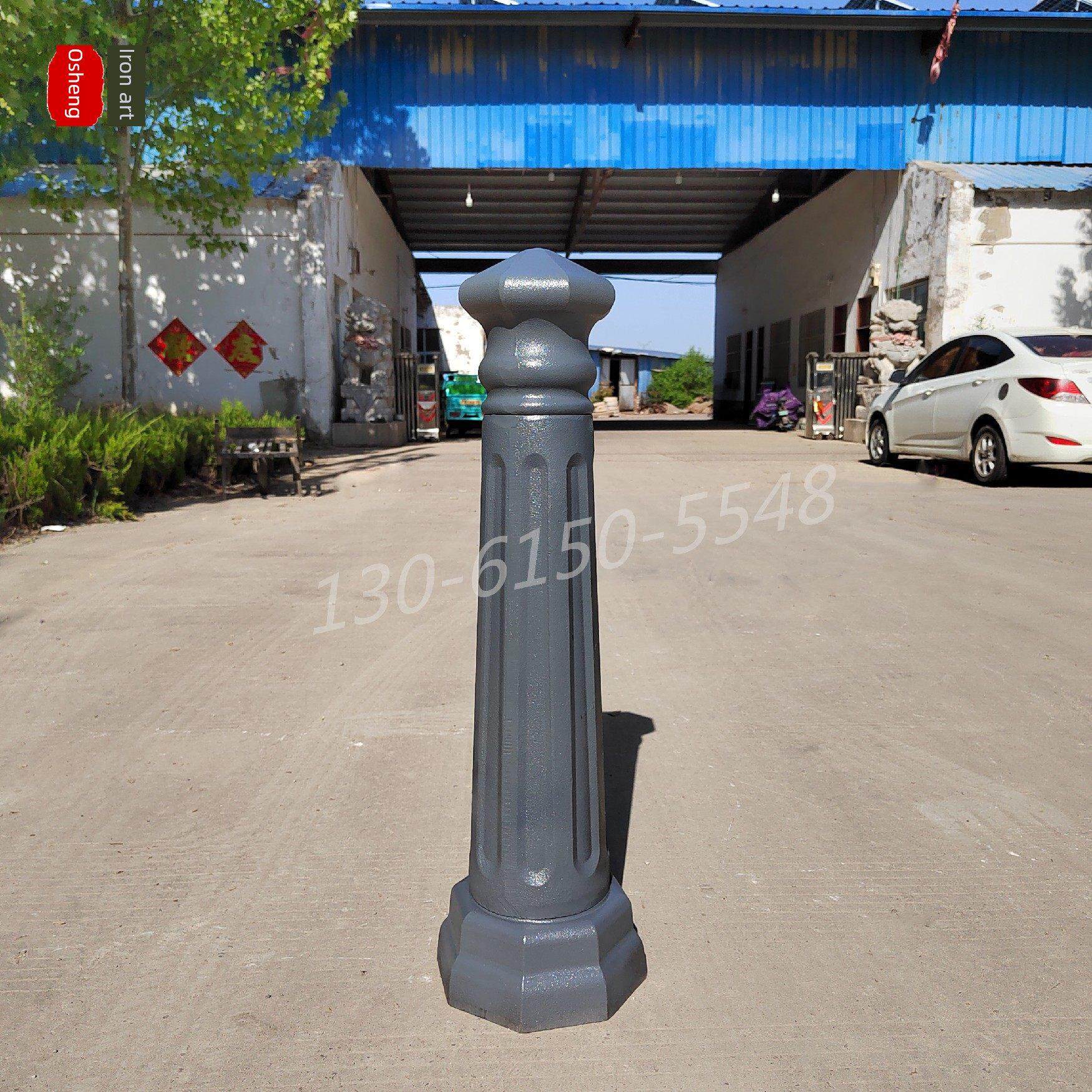 工程铸铁罗马柱8铁柱道路0高欧昇护栏隔离广场各种汽墩车停车柱