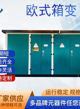 YB欧式箱变预装式户外路灯成套配电房630KVA箱式变压
