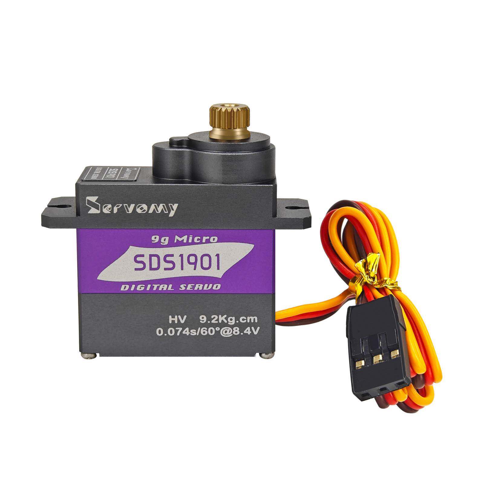 SDS1901-9克全金属舵机空心数字高压轴承9kg扭力机器人车船竞赛用