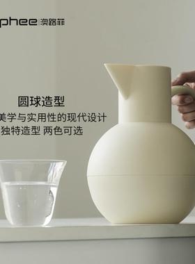 创意球形保温壶26838家用携新款容量暖壶玻璃内艺胆便大客厅术感