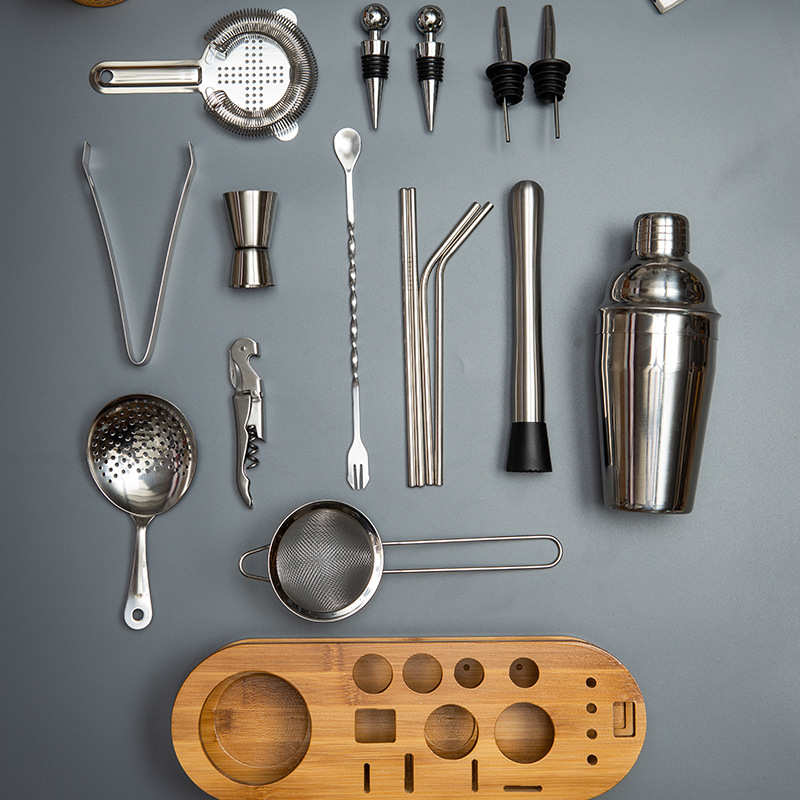 托盘器具底座酒具不锈钢酒吧套装带器调酒件套调酒23新品材质