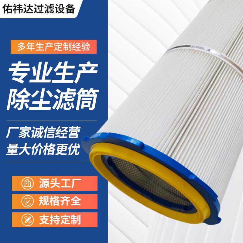 除尘喷塑粉末滤芯 涂装喷砂抛丸机 吸尘滤筒侧装卡盘除尘滤筒