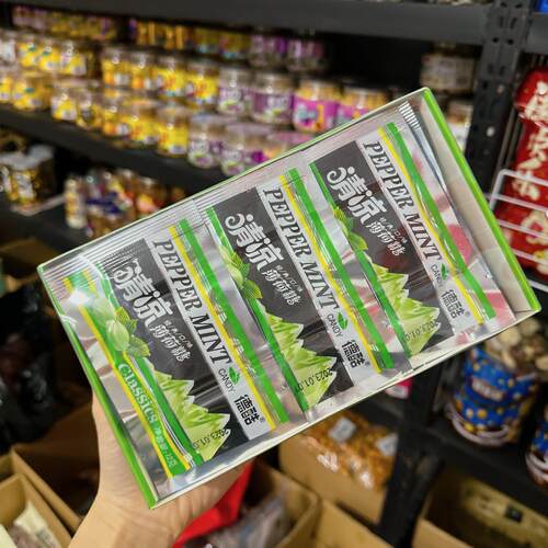 薄荷糖清凉口味老式口香糖硬糖零食糖果儿时味道网红清爽含片糖