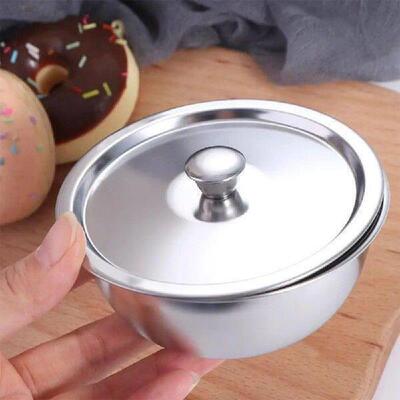 Food Storage Container 304 Stainless Steel Steamed Egg Bowl