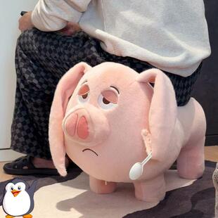 哪吒周边太乙真人坐骑飞天猪玩偶可坐板凳可爱小猪猪凳子座椅矮凳