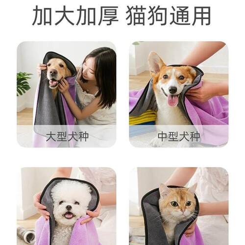 pet absorbent towel thickened quick drying teddy bear dog