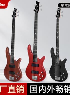 名森贝斯榆木电贝司四弦贝斯吉他乐器初学入门电贝司BASS