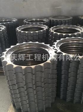 钩机PC130 PC300涨紧弹簧 支重轮 引导轮 挖掘机链条 履带板总成