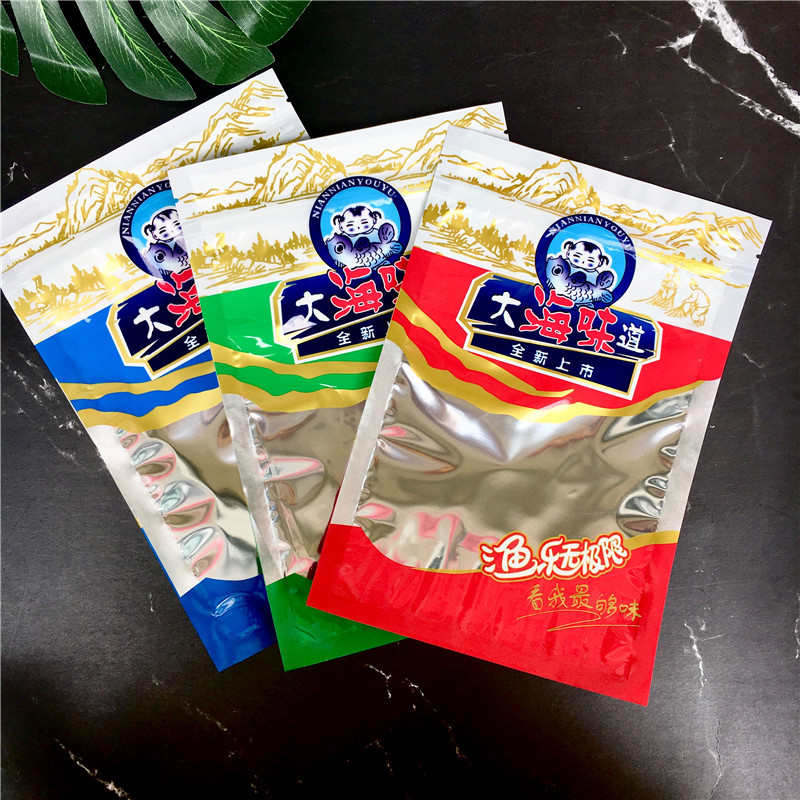 味道丝干贝食品包装袋海产品海鲜大海袋干货自封通用墨鱼鱿鱼塑料
