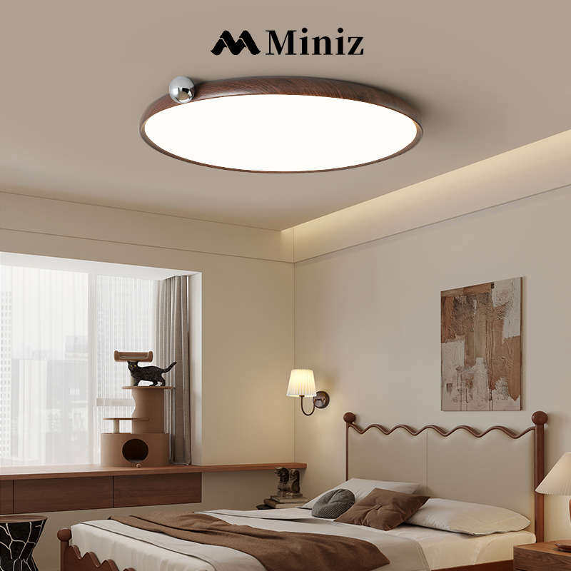 吸顶灯风复古雅寂格侘中古豆灯具胡桃木宿民卧室迪护眼日式书房奶,家装灯饰光源,智能吸顶灯,淘宝优惠券,粉丝福利购,淘宝优惠卷