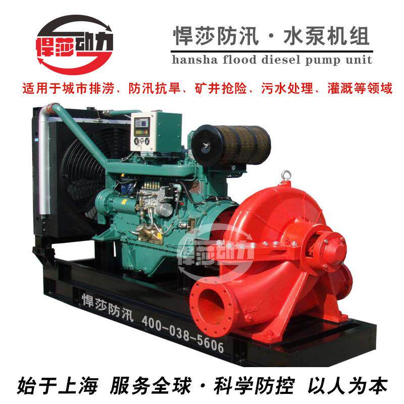 防汛排涝移动泵车HS80DP应柴急抢险移动泵站机城市防洪旱油自吸泵