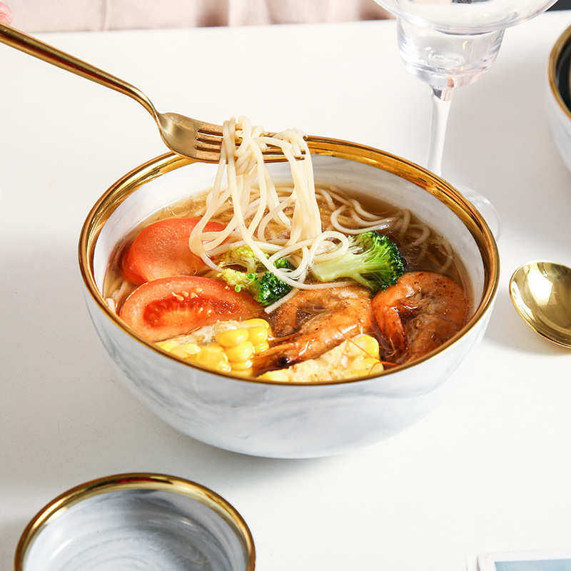 欧式轻奢餐具套装金边家用陶瓷碗盘碗碟组合套装大理石纹陶瓷餐具,餐饮具,盘,淘宝优惠券,粉丝福利购,淘宝优惠卷