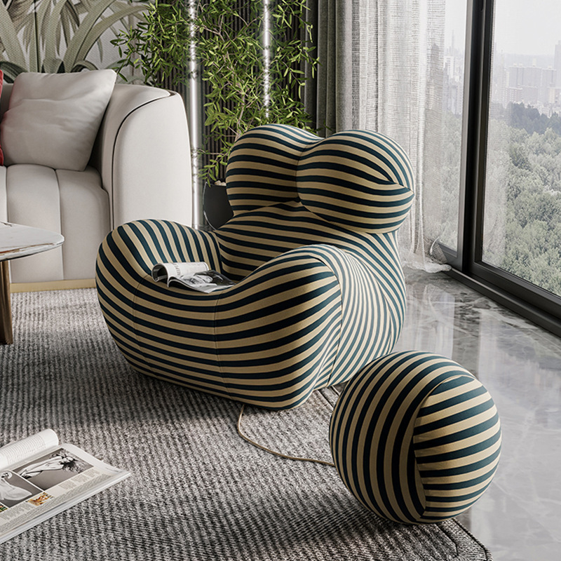 网红妈妈抱沙发定型绵懒人椅轻奢现代简约客厅创意绣球椅家用沙发