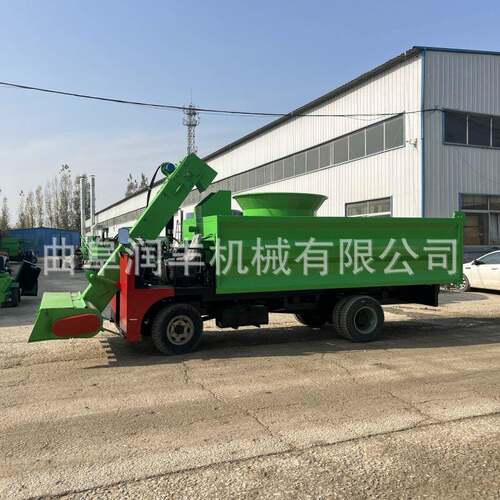 自翻自卸养殖地面刮粪车四轮驾驶室8方清粪机无级变速四驱清理机