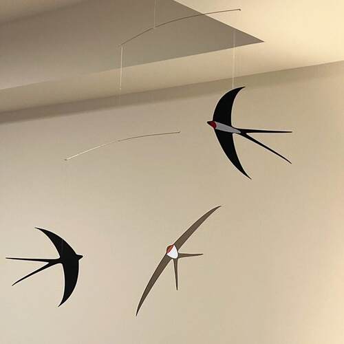 创意空中燕子平衡吊饰卧室装饰手工diy材料包室内装饰礼物软装