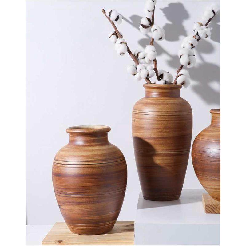 北欧现代装饰陶瓷台面花瓶摆件客餐厅干花插花陶罐家用简约电视柜,家居饰品,花瓶,淘宝优惠券,粉丝福利购,淘宝优惠卷