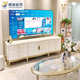 美式 轻奢简约实木电视柜卧室别墅大平层高端现代奶油白法式 电视柜