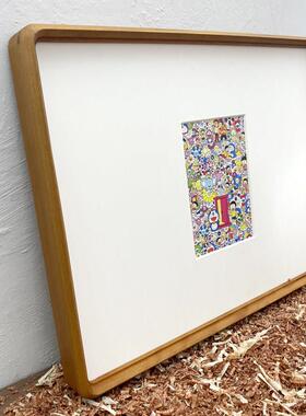 圆角黑胡桃实木相框柚木画 画框定做打印照片新中式榉木框架轻奢