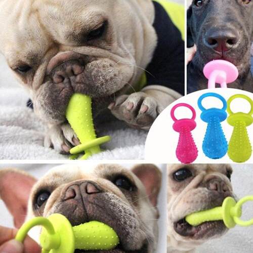 1PCS Pet Toys for Small Dogs Rubber Resistance To Bite Dog T