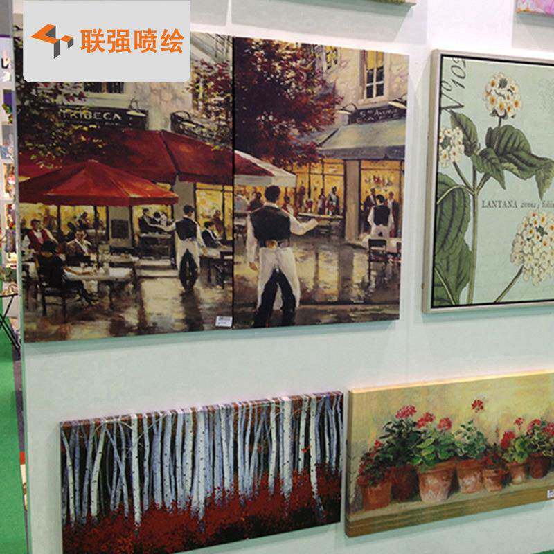 深圳喷绘厂家供应防水化纤油画布250g 三联画油画布艺术画