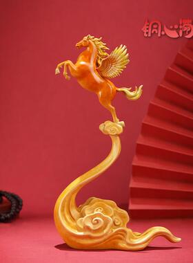 全铜摆件《飞天小马》2026生肖马桌面摆件中式家居装饰 新年礼物