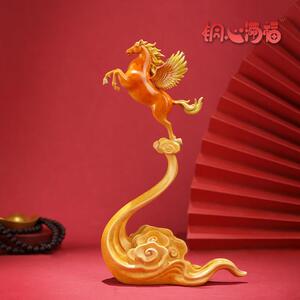 全铜摆件《飞天小马》2026生肖马桌面摆件中式家居装饰 新年礼物