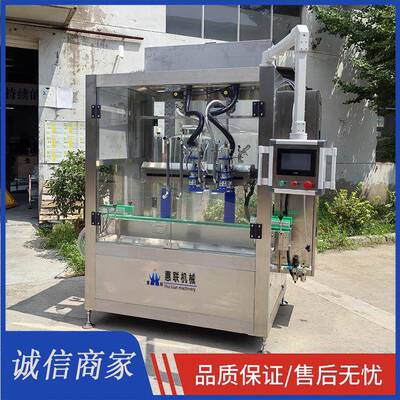 高速智能跟踪液体灌装机洗衣液洗手液凝胶油类瓶装桶装灌装设备
