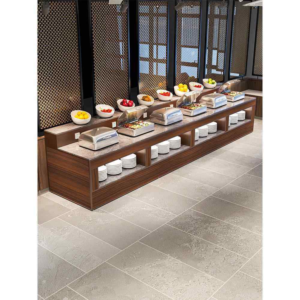 餐厅单位食堂自助餐桌酒店壁挂式桌布香料桌水果甜品冷盘桌