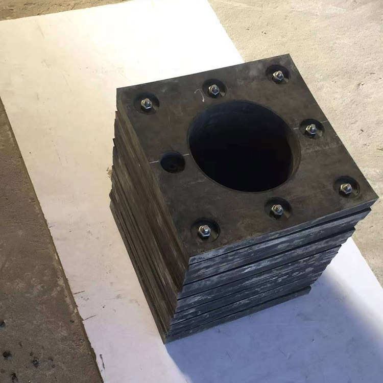 夹线夹布橡胶减震块 工程用黑色夹布橡胶减震块方形橡胶减震块