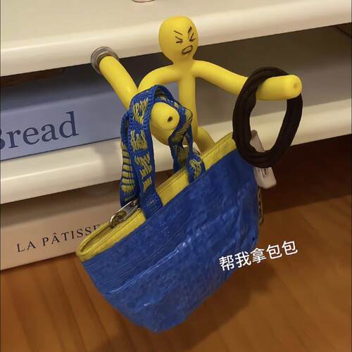 百变小黄人支架diy桌面装饰摆饰解压神器创意火柴人益智玩具礼物.