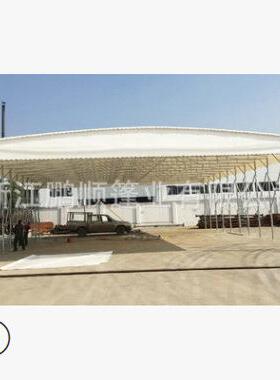 户移动推拉雨棚式大型活遮阳仓库篷折叠0150篮球蓬场雨动伸缩推拉