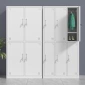 加厚钢MC 030员工制更衣柜厂工宿带锁铁皮储物柜健身房浴室多门换